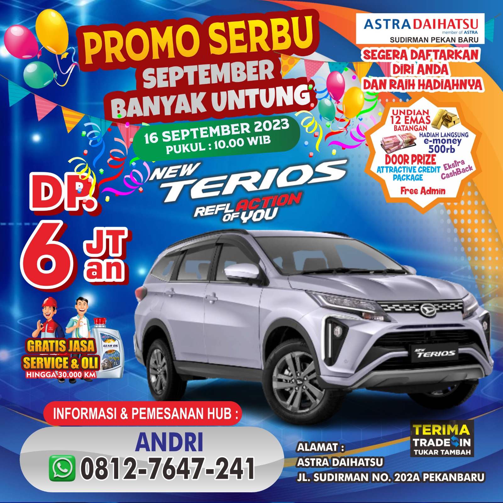 Promo Kredit Daihatsu Terios 6jutaan di pekanbaru